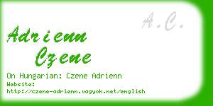 adrienn czene business card